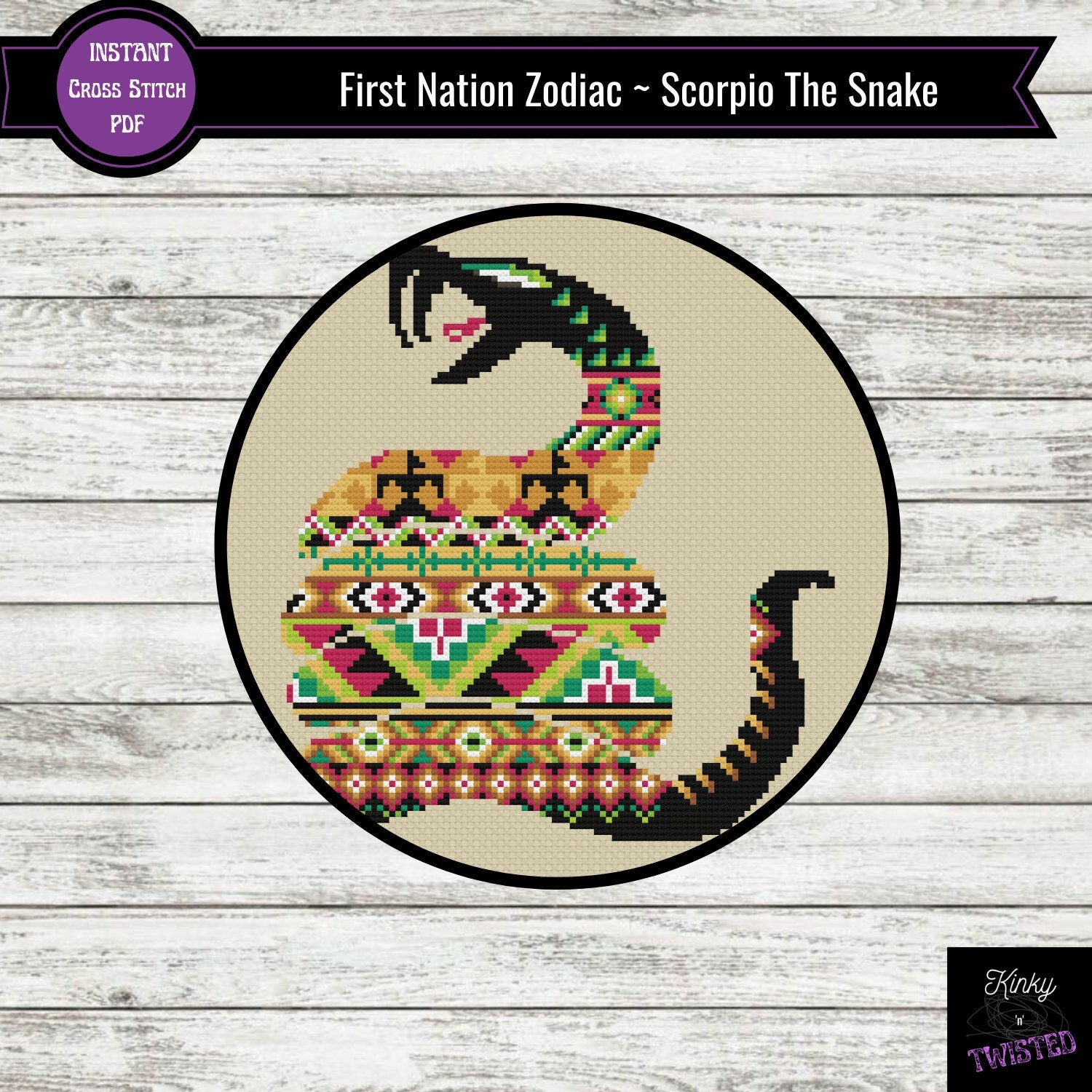 Scorpio Native American Cross Stitch Pattern Scorpio Birth - Etsy Scorpio Native American Cross Stitch Pattern Scorpio Birth - Etsy