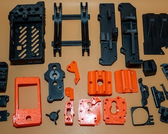 Original Prusa Mini + Plus ABS PETG ASA Prusa Orange pièces imprimées pièces imprimées ensemble complet