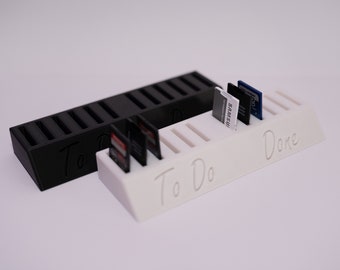 SD Cards To Do Done Sorting Holder Organized Organizer