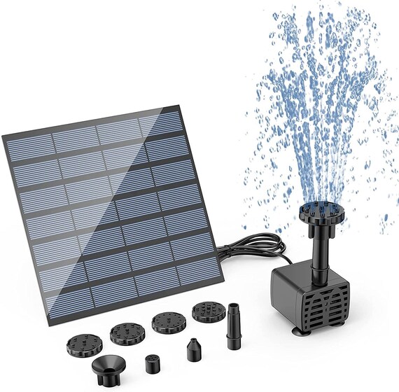 Solar Power Water Pump Panel Kit Submersible Water Pump for Etsy Canada