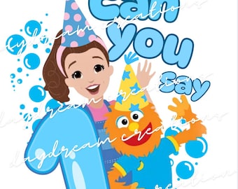 Ms. Rachel Birthday Can you say 1 PNG