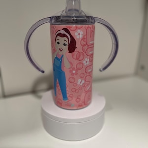 Ms. Rachel 12 oz Sippy Cup Tumbler With lid & straw