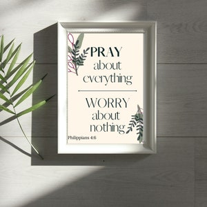 Philippians 4:6 Printable Wall Art
