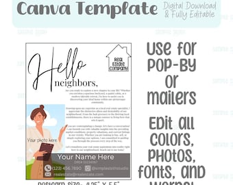 Real Estate Welcome Letter Editable Template