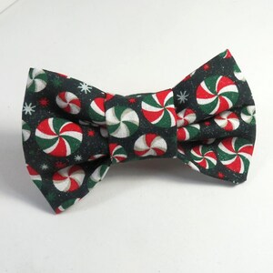 Candy cane design bows, beautiful fabric bows, cute bows, perfect bows, Holiday bows, Candy design bows, dog bows