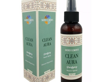 Spray Purificador de Ambiente Clean Aura - Elementos Sagrados | Limpeza, Purificação e Proteção