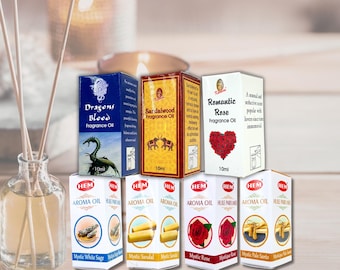 Kamini-geuroliën: roos, salie, sandelhout voor meditatie, rituelen, diffuser