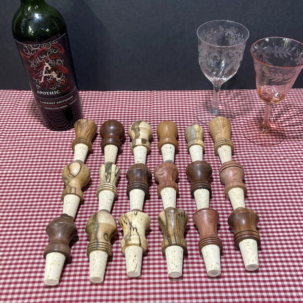 Wood Turned Wine Stopper Etsy