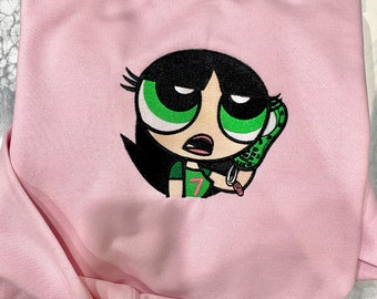 Powerpuff Girls Embroidered Sweatshirt - Buttercup, Blossom or Bubbles Design | Cartoon Network Fashion Icons