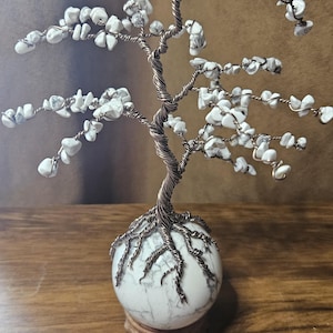 Wire Howlite Bonzaï tree