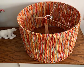 Abat-jour en raphia naturel pour suspension ou pour pied de lampe, luminaire d'ambiance chambre, salon, bureau...