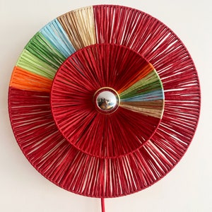 Raffia wall light for living room, bedroom, office...ambient lighting