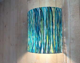 Raffia vägglampa för vardagsrum, sovrum, kontor...stämningsbelysning