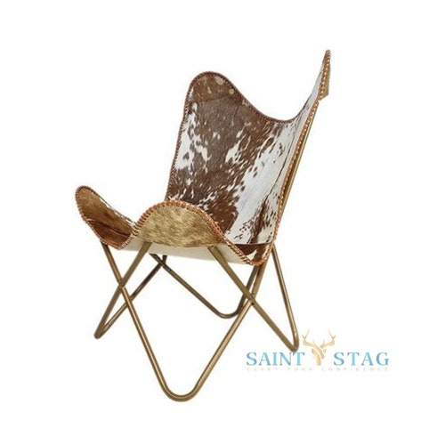 Handcrafted Leather Butterfly Chair Original Hide Indian BKF Etsy