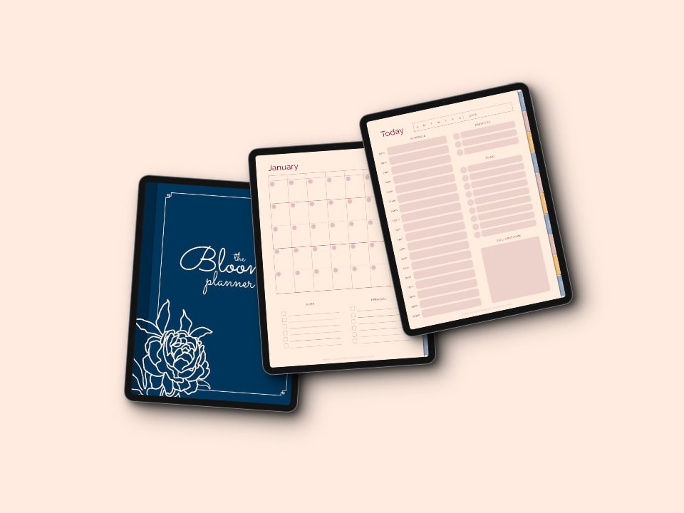 Digital Planner for Goodnotes, Penly, Jnotes, Notability Daily Weekly ...