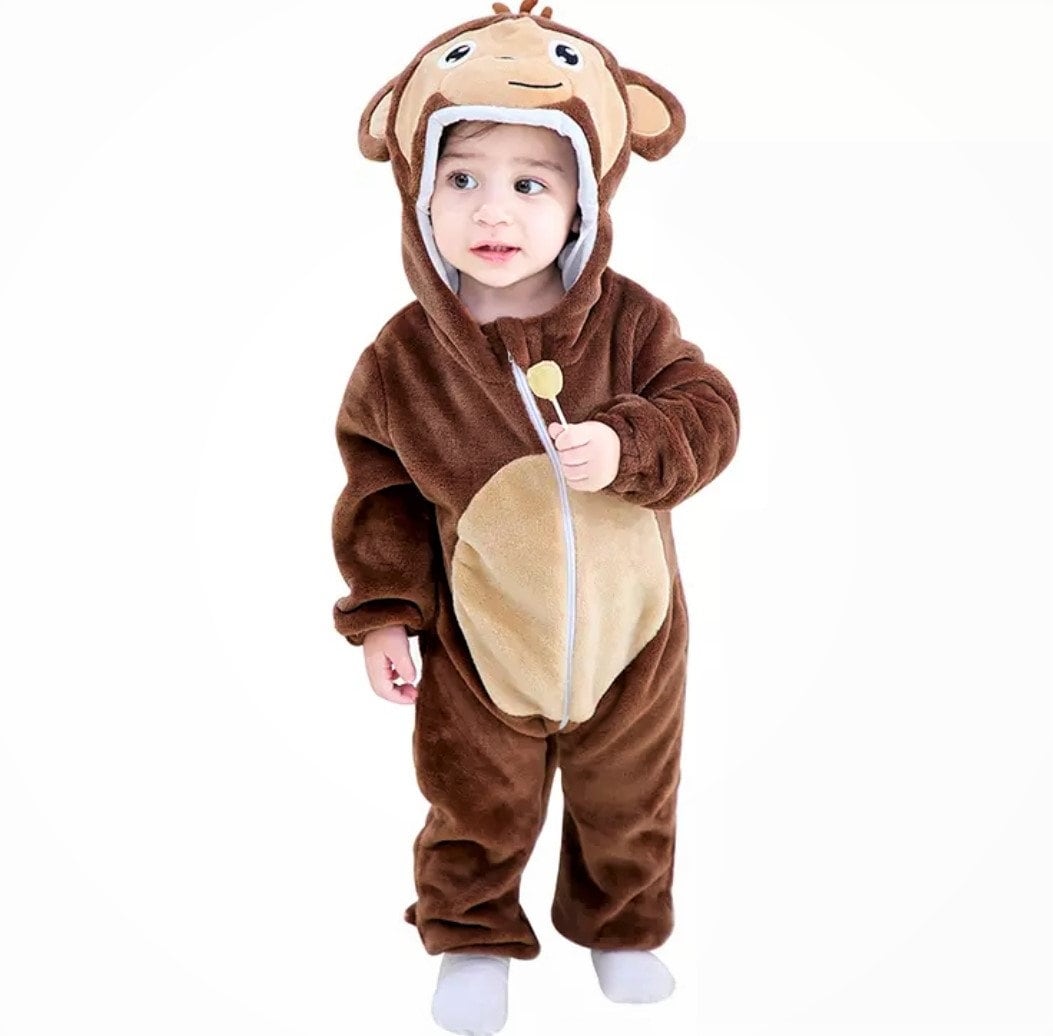 Costume da scimmia/Costume da bambino 0-12m/Bambini 12-36m/Costume  unisex/Halloween/Festa di compleanno/Costume di carnevale/Pigiama per  bambini piccoli -  Italia