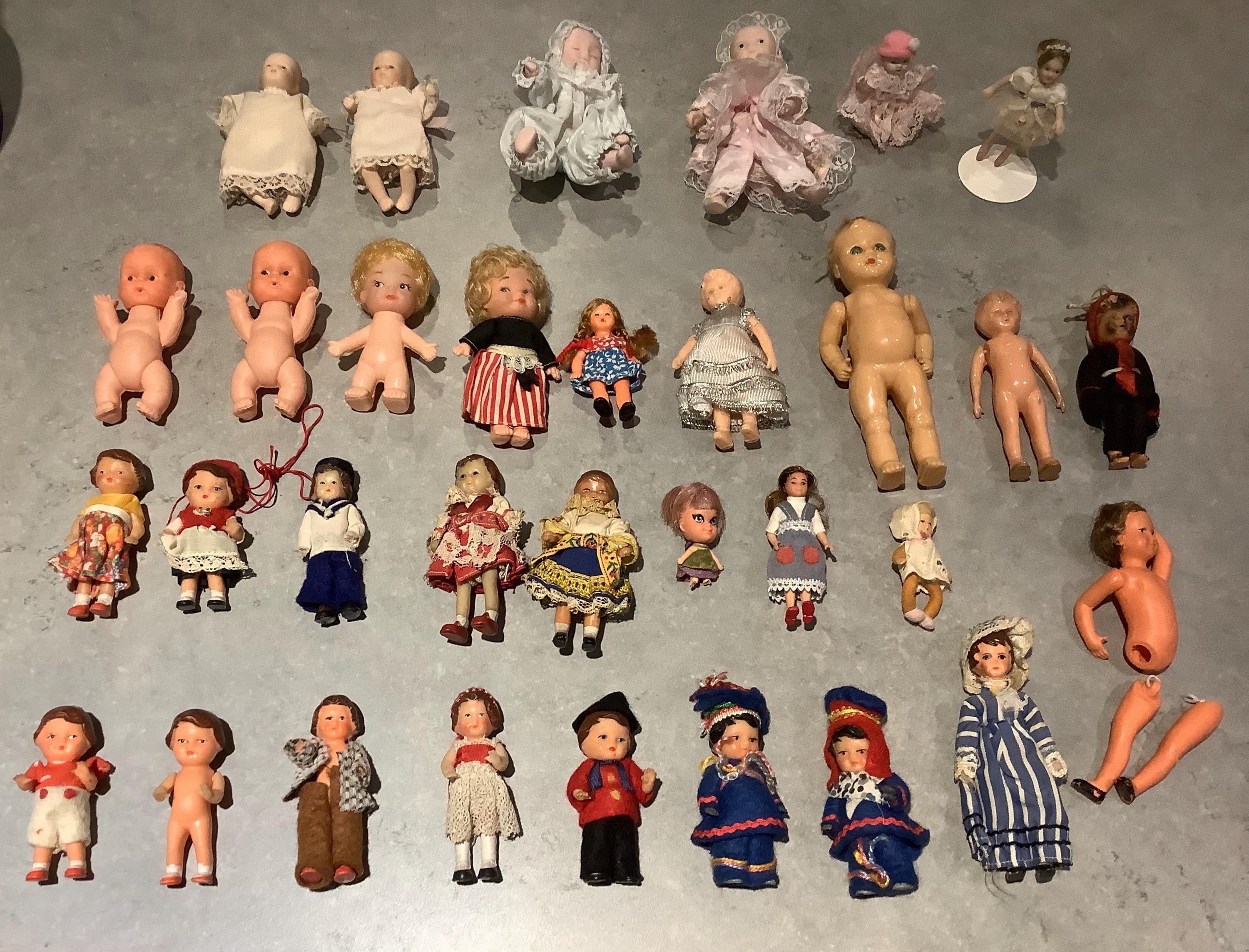 Antique tiny porcelain dolls - Etsy 日本