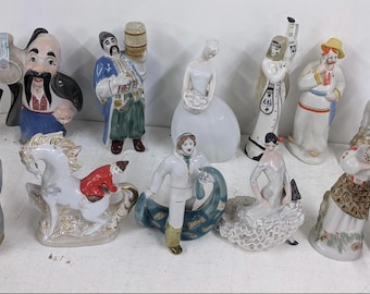 Figuras de animales de porcelana rusa soviética de la URSS, Lomonosov, Riga, Leningrado, Ucrania, etc.