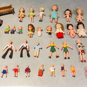 LW. - Muñecas Vintage, Hasbro Dolly darlings, Amigurumi, años 1960, 1970, 1980, muñecas Bendy, gente de la casa, Hong Kong, etc.