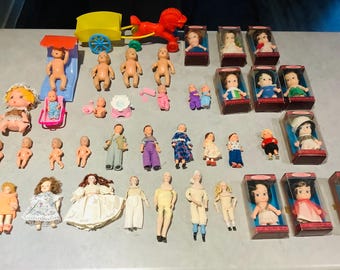 6. Various Vintage Dolls Babies - Simba, Zapf, Dolls house, Chantal Club, German, Woozie,