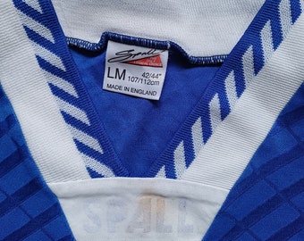 Maillot De Football Vintage Spall Manches Longues Années 70/80 - Taille Y Enfant - Rouge/Noir
