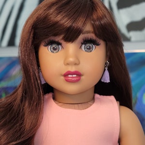 OOAK Custom American Girl Doll: Nanea Face, Brown Hair, Blue Eyes