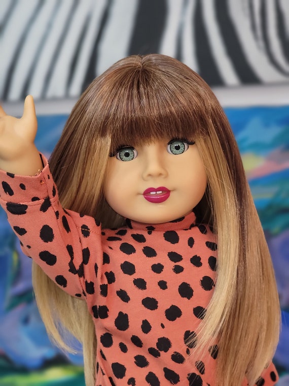 American girl doll blonde hair green eyes discount