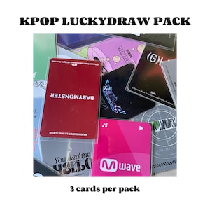 KPOP Random Luckydraw Pack | Girl Group&Boy Group Photocard Pack