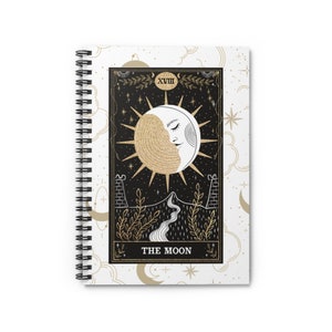 Spiralblock - Lineal - Manifestation Traumtagebuch - Mond Tarot
