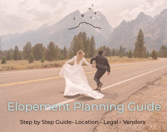 Elopement Planning Guide - Step by Step Planning - Google Doc - Printable & Digital - .PDF, .DOC, Google Doc