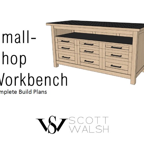 Small shop Workbench Plans Etsy Small shop Workbench Plans Etsy