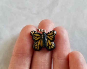Butterfly Charm - Handsculpted Handpainted Polymer Clay