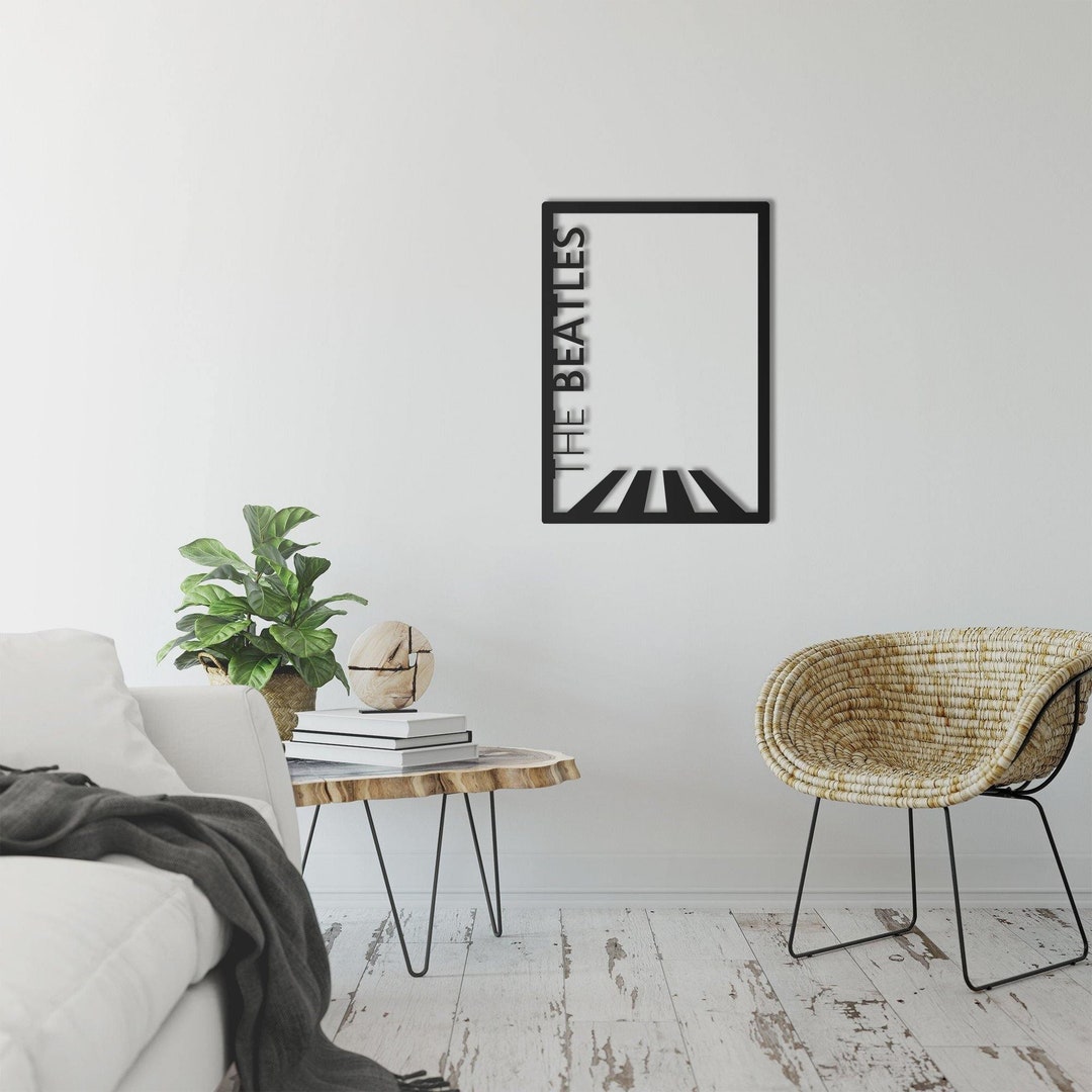 The Beatles Metal Wall Art Decorative Metal Wall Art Etsy