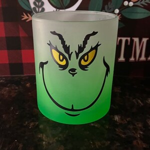 Juego de 2 tazas de El Grinch, taza de El Grinch para 2, vaso de El Grinch, taza verde con degradado de El Grinch, taza navideña, taza verde navideña de El Grinch, taza navideña