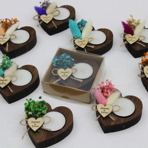 50 Pcs Wedding Party Favors for Guests in bulk | Wedding Bulk Favors | Wedding Rustic Favors  Unique Favors Tealight Holders | Bridal Shower