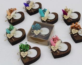 50 Pcs Wedding Party Favors for Guests in bulk | Wedding Bulk Favors | Wedding Rustic Favors  Unique Favors Tealight Holders | Bridal Shower