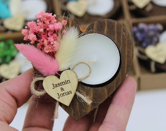 Wedding Party Favors for Guests in bulk | Wedding Bulk Favors | Wedding Rustic Favors  Unique Favors Tealight Holders | Bridal Shower Favors