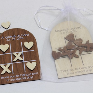 Personalised Table Wedding Games | Unique Wedding Favours | Ring Toss | Wedding Keepsake Gift | Wedding Ideas | Tic Tac Toe Game