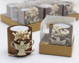 Personalized Funeral Favors Candles With Tag | Memorial Favors |Funeral Favors for Guests in Bulk | Celebration Of Life Favors