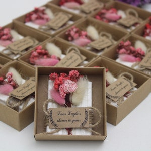 50 Pcs Wedding Gifts Scented Soap Favors, Wedding Favors for Guests in Bulk, Rustic Wedding Favors, Bridal Shower Soaps, Unique Soap