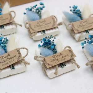 Handmade Baby Shower Scented Soap Favors, Baby Shower Favors for Guests in Bulk, Rustic Wedding Favors, Bridal Shower Soaps, Unique Soap image 7