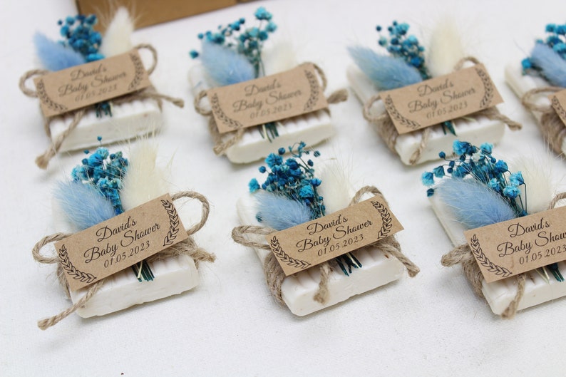 Handmade Baby Shower Scented Soap Favors, Baby Shower Favors for Guests in Bulk, Rustic Wedding Favors, Bridal Shower Soaps, Unique Soap image 7