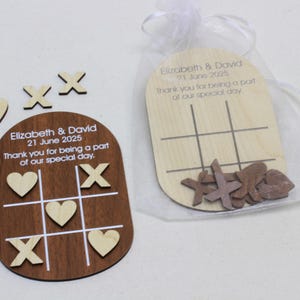 Tic Tac Toe Favours/Favors, Wedding Table Games, Keepsake Guest Gifts, Board game, Noughts & Crosses Hearts, Custom Tic Tac Toe, games