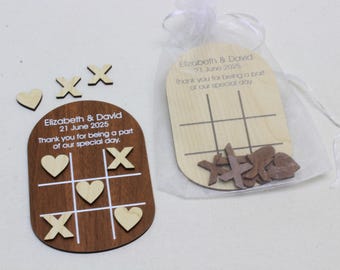 Tic Tac Toe Favours/Favors, Wedding Table Games, Keepsake Guest Gifts, Board game, Noughts & Crosses Hearts, Custom Tic Tac Toe, games