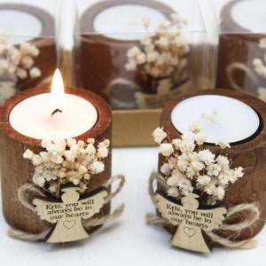 Favores funerarios personalizados a granel Velas con etiqueta Favores conmemorativos Favores funerarios para invitados a granel Celebración de la vida Favores Favores de duelo