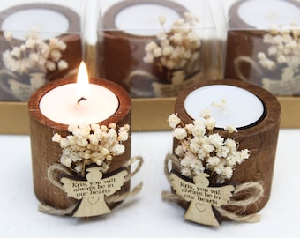 Bulk Personalized Funeral Favors Candles With Tag Memorial Favors Funeral Favors for Guests in Bulk Celebration Of Life Favors Grief Favors