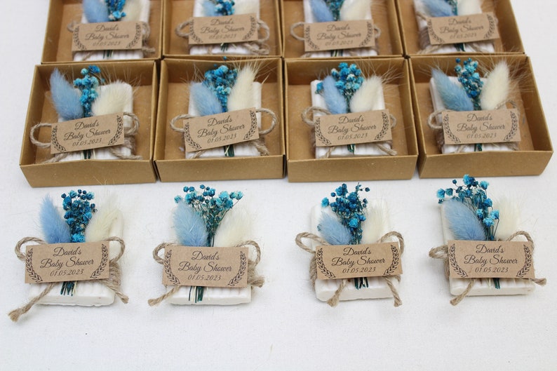 Handmade Baby Shower Scented Soap Favors, Baby Shower Favors for Guests in Bulk, Rustic Wedding Favors, Bridal Shower Soaps, Unique Soap image 10