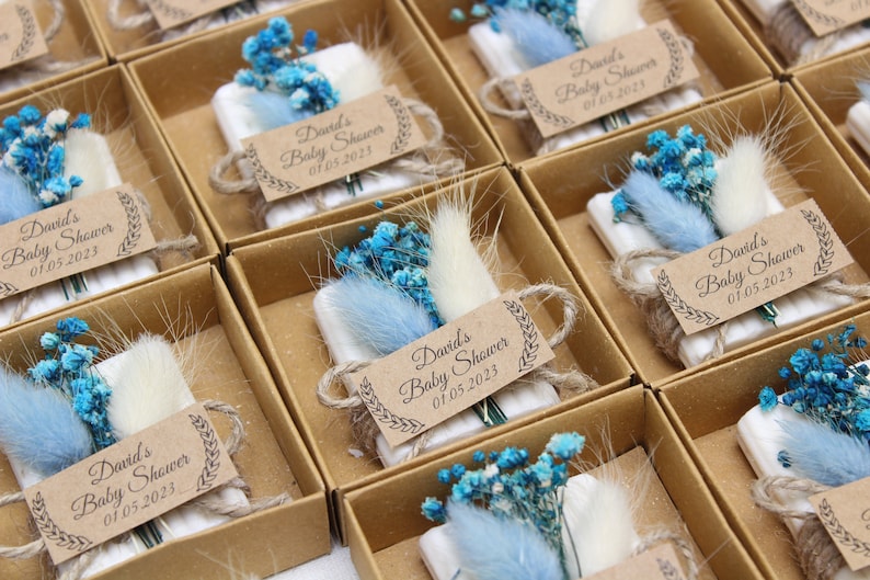 Handmade Baby Shower Scented Soap Favors, Baby Shower Favors for Guests in Bulk, Rustic Wedding Favors, Bridal Shower Soaps, Unique Soap image 3