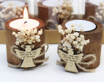 Funeral Favors for Guests, Custom Engraved Candles, Celebration of Life Favors, Memorial Candles, Funeral Keepsake, Personalized Candles