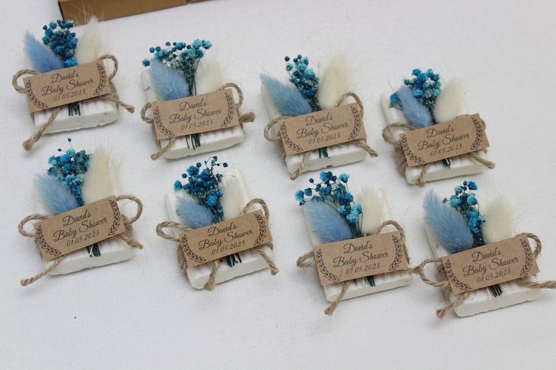 Handmade Baby Shower Scented Soap Favors, Baby Shower Favors for Guests in Bulk, Rustic Wedding Favors, Bridal Shower Soaps, Unique Soap image 9